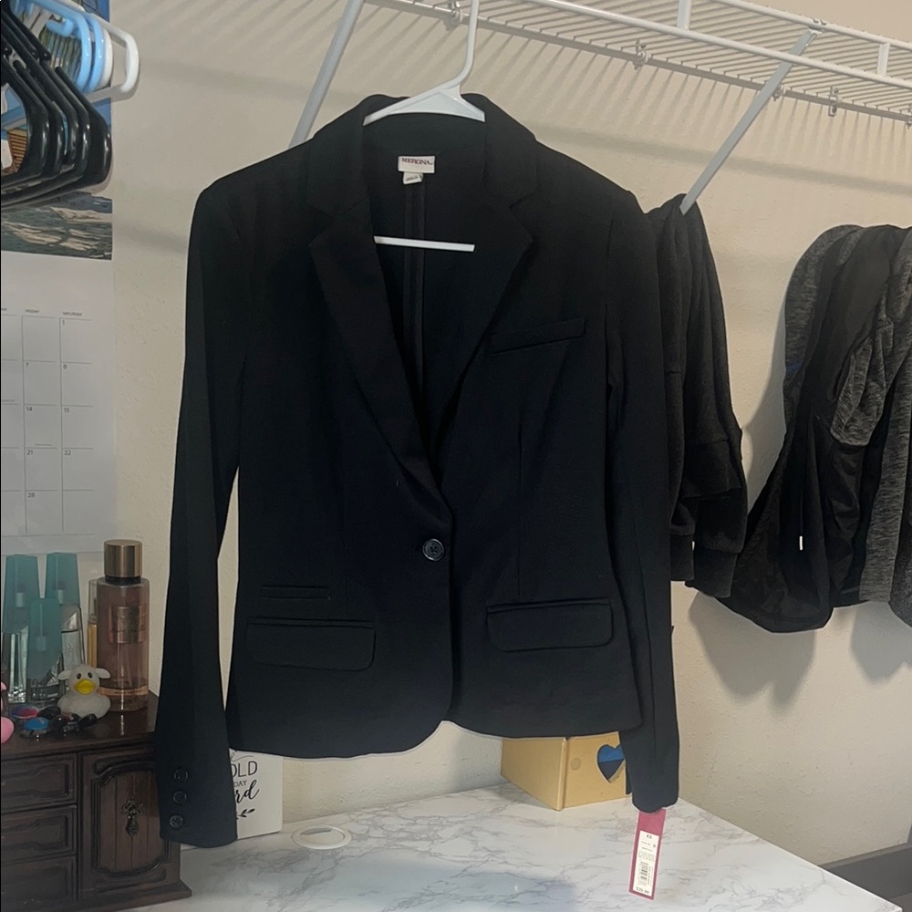 Merona Black Blazer Jacket Classic Formal Wear